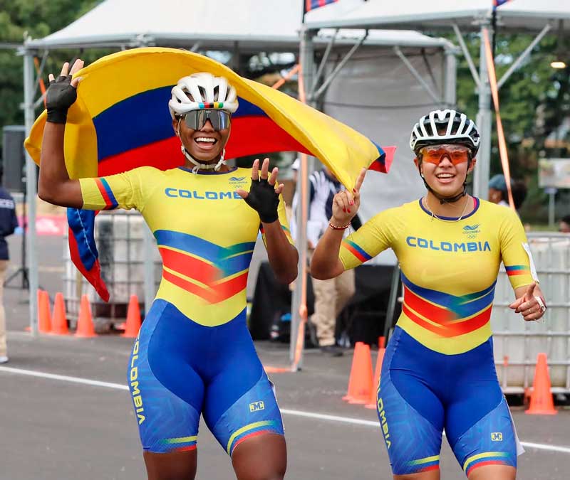 Colombia inició el patinaje de velocidad con dos medallas doradas